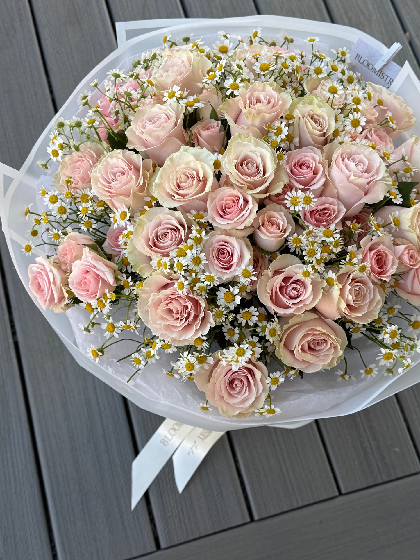 Bouquet No. 2 | Blush Roses & Daisies Bouquet