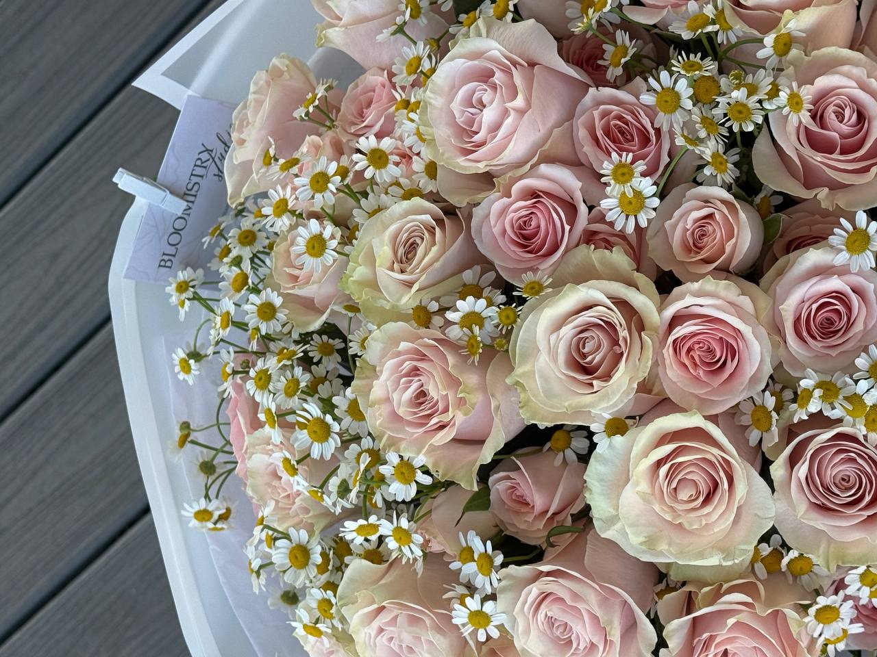 Bouquet No. 2 | Blush Roses & Daisies Bouquet