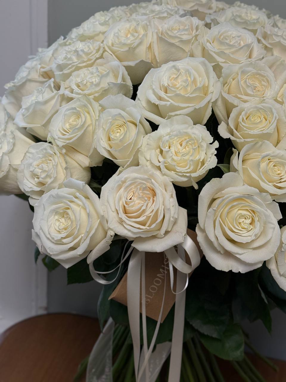 Bouquet No. 8 | 100 White Garden Roses