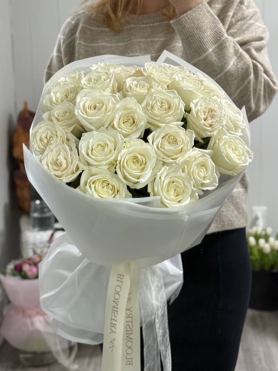Bouquet No. 7 | White Garden Roses